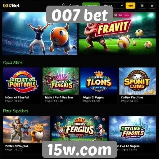 Jogos populares disponíveis na plataforma 007 bet